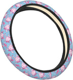 Cartoon Cute Axolotls Steering Wheel Covers Anti-Slip Elasticity Car Accessories Steering Wheel Protector Universal 15 Inch for Cars SUV Vehicle Truck
