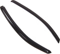 WD2-453 Dark Smoke 2 Pcs Set Window Visor (Outside Mount) Deflector Rain Guard Compatible with 2005-2015 Toyota Tacoma Regular Cab