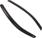 WD2-453 Dark Smoke 2 Pcs Set Window Visor (Outside Mount) Deflector Rain Guard Compatible with 2005-2015 Toyota Tacoma Regular Cab