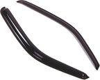 WD2-051 Dark Smoke 2 Pcs Set Window Visor (Outside Mount) Deflector Rain Guard Compatible with 1999-2006 Chevrolet Silverado 1500 2500 3500 Regular Cab