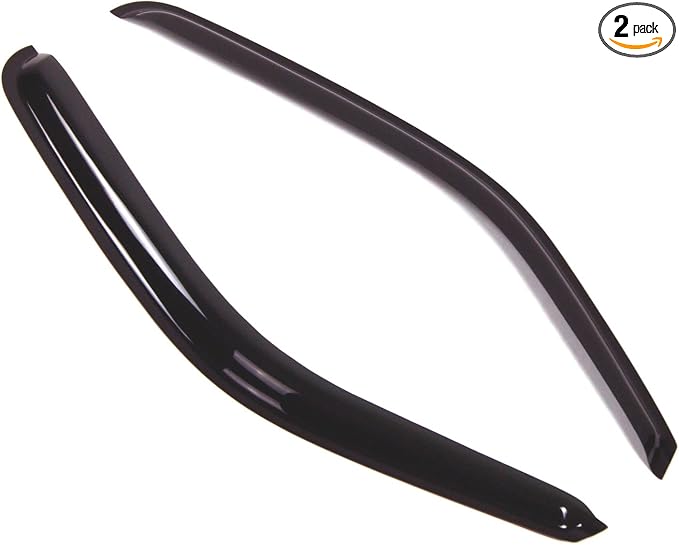 Outside Mount Window Vent Visors Rain Guards Compatible with Silverado 1500 EXT Cab 1999-2006 | Side Window Wind Deflectors Rain Shields | Smoke Tinted, 2 Pcs Set, DGWV-051-13
