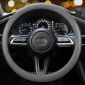 Car Steering Wheel Cover, Non-Slip Silicone Material, Multiple Color Choices, Universal Auto Parts Steering Wheel Cover, Suitable for Most Cars (Grey)