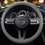 Car Steering Wheel Cover, Non-Slip Silicone Material, Multiple Color Choices, Universal Auto Parts Steering Wheel Cover, Suitable for Most Cars (Grey)