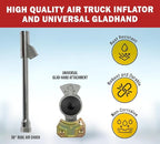 Mytee Products (10 Pack) Truck Tire Inflation Kit 3/8" ID w/Air Chuck & Glad-hand
