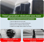 Car Phone Holder for Toyota Land Cruiser Auto Accessories[Special vehicle installation，only For 2016-2021 Land Cruiser][Auto Lock Hands Free Cell Phone Mount Car fits for iPhone & All Smartphones]