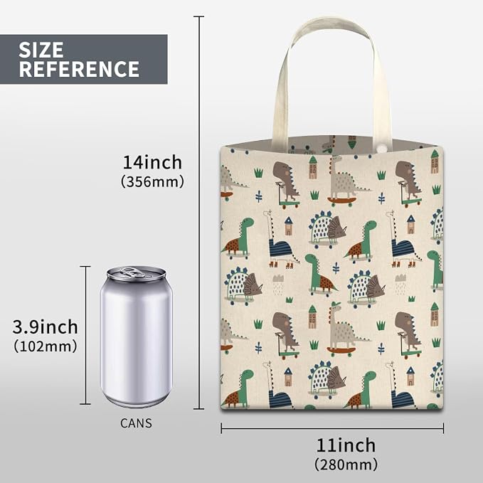 Car Trash Can, Cute Car Trash Bag, Hanging Car Organizer and Storage Bag, Trash Bin for Car Accessories, Vehicle, Travelling, Camping Cute Dinosaur