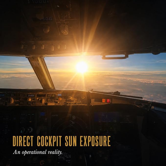 Boeing 737 Cockpit Sunshade Kit – Triple-Layer Blackout Window Shades for 737 NG & MAX Flight Deck | Precision-Fit, Foldable | Built by Pilots