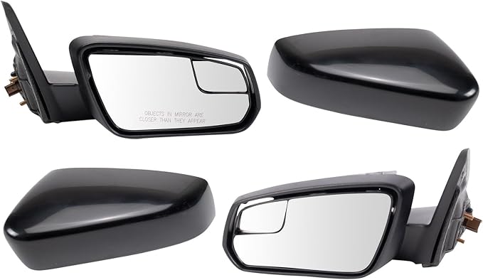 Driver and Passenger Side Mirror Assembly Set Power Smooth Paint to Match Foldaway Compatible with 2011-2012 Ford Mustang