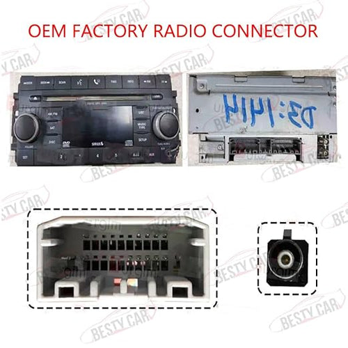 16pin Car Stereo Radio Power Retrofit Wiring Harness Adapter fits for Jeep Wrangler Cherokee Compass Grand Patriot Dodge Caliber Voyager Chrysler Sebring
