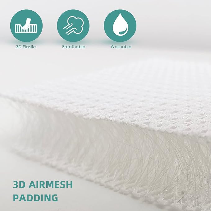 Car Seat Cushion for Driving, Breathable 3D Air Mesh, Non-Slip Bottom, Comfort Car Seat Protector, Car Seat Pad Also Works with Truck and Office Chair Home