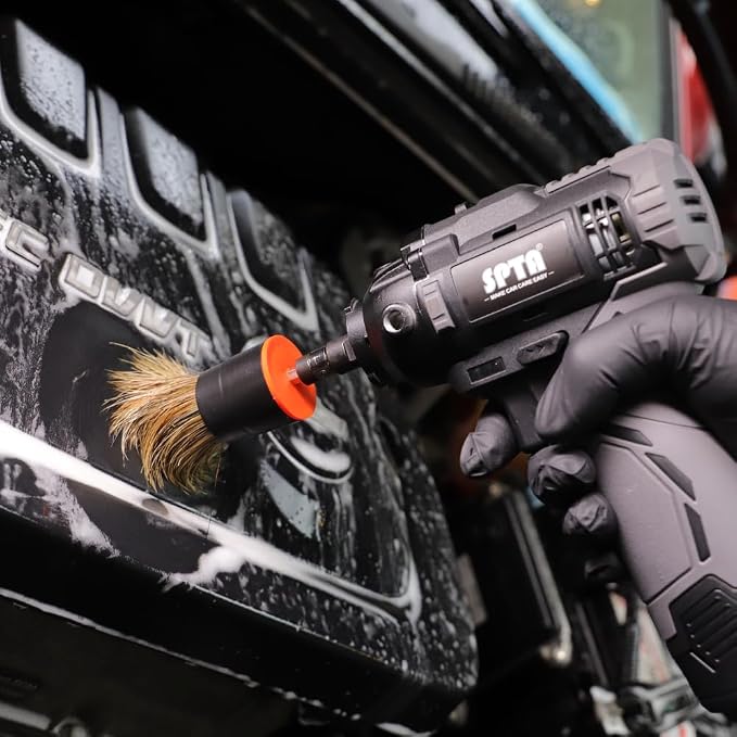 Drill Brush Attachment, 5 Pcs Mixed Hair Drill Brush Head Set, Auto Detail Set, Replacement Car Detail for Cleaning Interior or Exterior, Used on Electric, Electric Driver