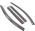 Car Window Rain Guard | Outside Mount Visors Auto Side Window Deflectors | Windows Visor Rain Shields Compatible with 1999-2004 Audi A6 Avant Wagon | 4 Pcs Set, LGWV2-666, Light Tinted
