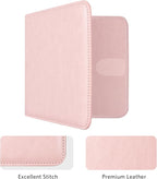 CoBak Car Registration and Insurance Holder - Small and Lightweight Vehicle Glove Box Car Organizer, Auto Truck Comparment Accessories Case for Essential Document, Driver License (Light Pink)