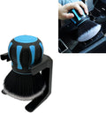 Car Interior Brush, Soft Bristles with Storage Rack, Car Beauty Tools, Car Detailing Brush Kit, Suitable for Most Cars (Blue)