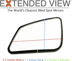 Blind Spot Mirrors- Compatible with Tesla Model S Extended View - 2 Piece Set (Left & Right)