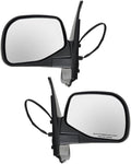 2 Piece Driver and Passenger Side Mirror Assembly Set Electric Adjustment Non-Heated No Memory Textured Compatible with 1995-2001 Ford Explorer 2001-2003 Sport 1997-2001 Mercury Mountaineer