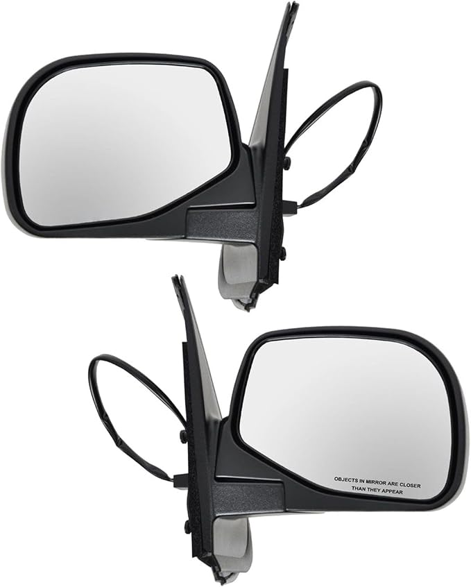 2 Piece Driver and Passenger Side Mirror Assembly Set Electric Adjustment Non-Heated No Memory Textured Compatible with 1995-2001 Ford Explorer 2001-2003 Sport 1997-2001 Mercury Mountaineer