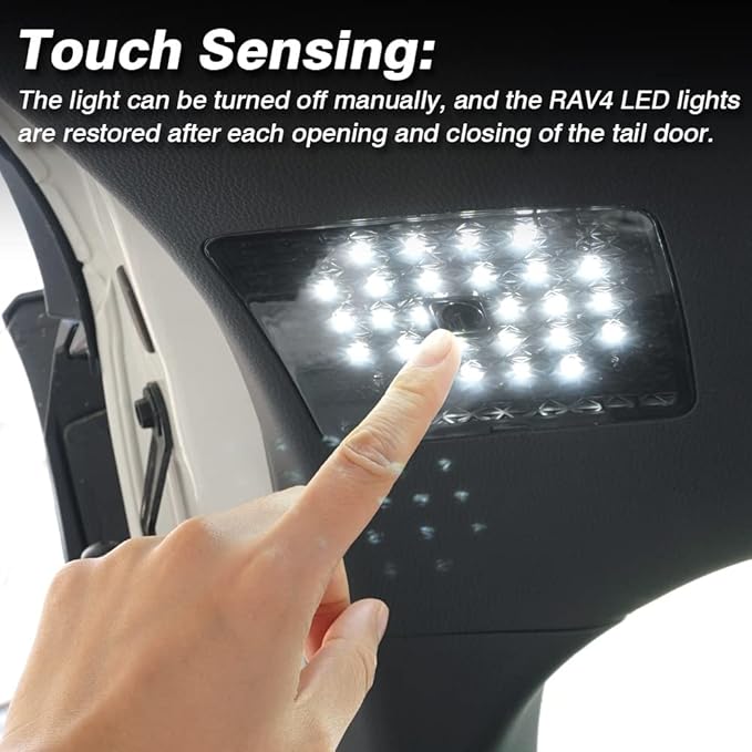 LED Lights for Toyota RAV4 2022-2024 2025 Accessories Cargo Lamps Decorative Atmosphere Lamp Trunk Ceiling Lighting 2 PCS
