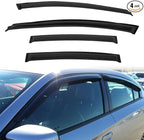 Rain Guards Compatible with 2010-2015 Chevy Cruze, for 2016 Chevy Cruze Limited Tape-On Side Window Visor Wind Deflector Vent Visors Car Accessories 4pcs