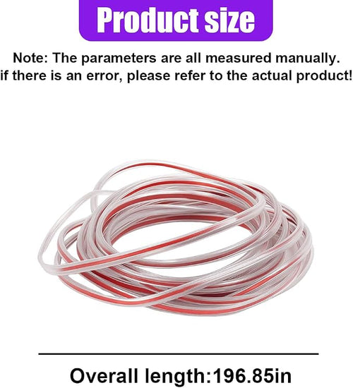 16Ft (5M) Car Door Edge Protector, Self-Adhesive Scratch Resistant U Shape Auto Door Edge Guard Decoration, Anti-Collision Car Doors Trim Strip Protector for Truck, SUV, Sedan (Clear-5M)