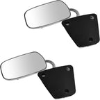 Driver and Passenger Side Mirror Assembly Set Manual Smooth Compatible with 75-95 Chevrolet G10 75-95 G20 75-96 G30 79-95 GMC G1500 79-95 G2500 79-96 G3500
