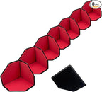 8 Pack Adjustable Hook and Loop Trunk Organizer Blocks for Car & Truck | Non-Slip Lining, Designed for Felt-Lined Car Interiors (3.94"x3.94"x3.94")