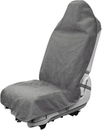 Waterproof Car Towel Seat Cover, Sweating Non-Slip Premium Towel Carseat Cover Protector, Universal Soft Machine Washable Car Truck SUV Front Seat Cover for Gym Workout Beach Hiking (Gray)