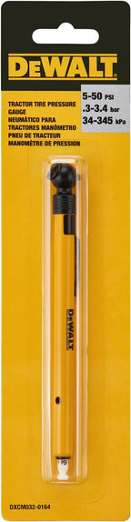 Tractor Tire Pressure Gauge for Air/Water Filled Tires, 5-50 PSI, Ideal for Air/Water Filled Tractor Tires