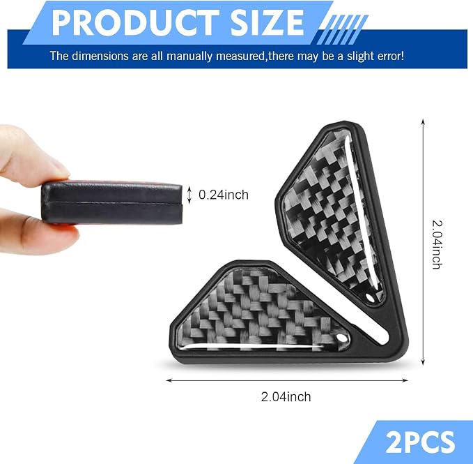 Car Door Corner Protector Edge Guards, Carbon Fiber Decorative Anti-scratch Anti-collision Buffer Pad, Embedded Self-adhesive Tightly Wrapped Soft Protective Cover, for Most Cars (Black)