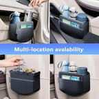 2Pcs Multifunctional Car Storage Box,Trash Can, Auto Door Side Organizer,Large Capacity Storage Bag,Foldable Back Seat Storage Pocket, Car Accessories Organizer Box(Style B)