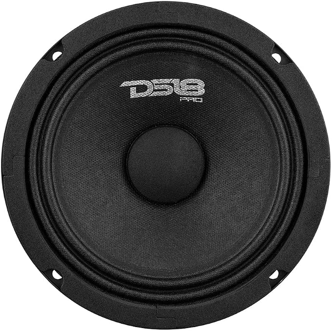 PRO-GM6 Loudspeaker - 6.5", Midrange, Black Steel Basket, 480W Max, 140W RMS, 8 Ohms - Premium Quality Audio Door Speakers for Car or Truck Stereo Sound System (1 Speaker)