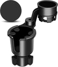 Car Cup Holder Expander, Cup Holder Expander, Cupholder Expander with Adjustable Extension Base and 360° Rotation Design, Fits Mugs, Cups, Large Water Bottles in 2.9"-3.8" (10-46oz), Black