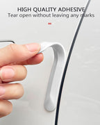 muekzu Silicone Car Door Edge Guard Trim Molding Crash Scratch Protector Scratch Guard for Car,Sedans,Truck,SUV 4PCS(White)