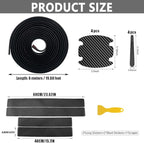 Car Door Protection Kit,Includes Car Door Edge Guards,Car Door Handle Protector,Car Door Sill Protector,Full Set for Cars Trucks SUVs,Scratch Protection.