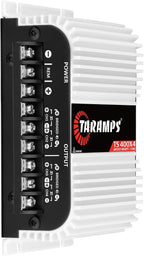 TS 400x4 400 watts RMS 4 Channels Full Range Car Audio Amplifier, 2 Bridged Channels, RCA Input Class D, Output Power, Multichannel Amplifier System, Small - TS400X4