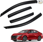 Rain Guards Compatible with 2020-2025 Nissan Sentra,Tape-On Side Window Visor Wind Deflector Vent Visors Car Accessories 4pcs