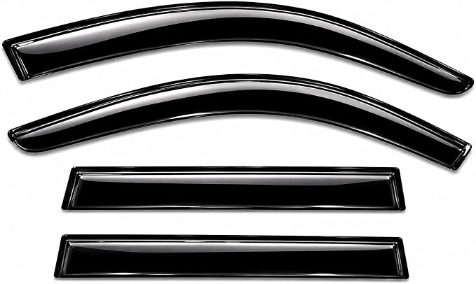 2024-2026 Tape-On Rain Guards for Mazda CX-90 & CX-70 Side Window Visor Deflectors Turbo S Select Preferred Plus Premium Tinted Vent Shades CX90 CX70 2025