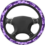 Purple Camo Steering Wheel Cover For Women Men Girls Car Accessories Decor Anti-Slip Neoprene Auto Steering Wheel Covers Protector Universal 15 Inch