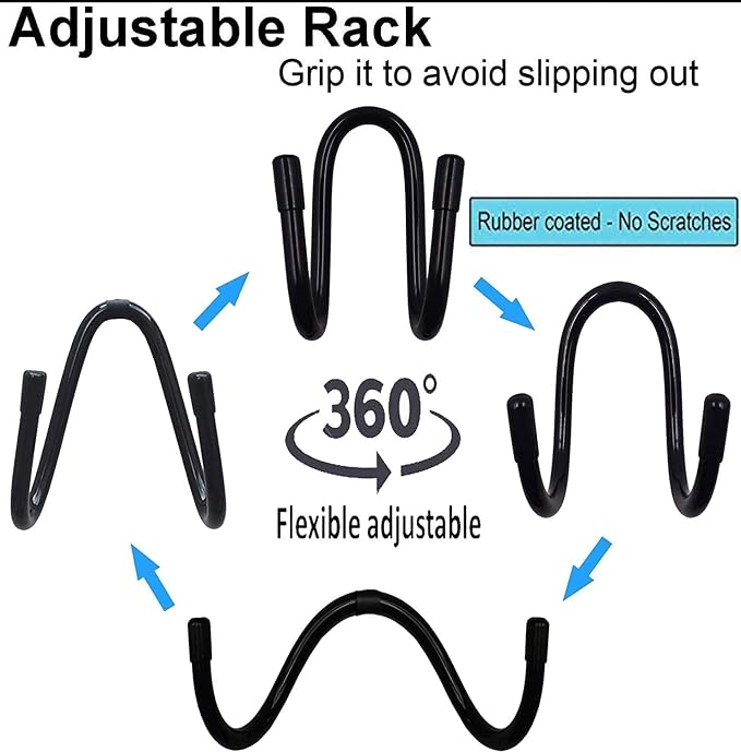 Universal Over The Seat Hard Hat Rack,Hard Hat Holder Back Seat Hanger Headrest Hook - Strong & Flexible - Simple, Easy to Bend into The Needed Shape and Holds Hard hat and Vest with Ease.