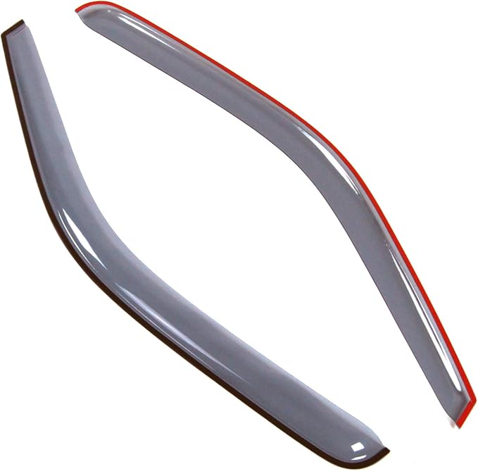 Car Window Rain Guard | Outside Mount Visors Auto Side Window Deflectors | Windows Visor Rain Shields Compatible with 1999-2016 Ford F-250 Regular Cab | 2 Pcs Set, LGWV2-479, Light Tinted