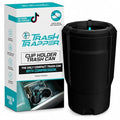 Car Trash Can Cup Holder | Mini Car Trash Can | Fits in Most Doors | 5.1" x 2.9" | Traps More & Empties Less, Patent-Pending Compaction, Holds Weeks of Small Garbage, Black/Teal