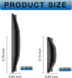 4 PCS Car Door Anti-Collision Strip, Rearview Anti-Impact Sticker, Door Protection Decorative Covers, Door Edge Bumper Guard, Universal Car Side Door Edge Protector (Black)