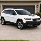 2014-2023 Tape-On Rain Guards for Jeep Cherokee Side Window Visor Deflectors, KL Latitude Altitude Limited Trailhawk X, Durable Tinted Vent Shades 2015 2016 2017 2018 2019 2020 2021 2022