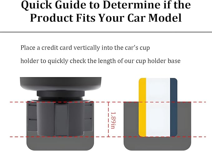 Car Cup Holder Expander, 2 in 1 Multifunctional Vehicle Dual Water Bottle Holder Adapter Extender with Adjustable Base, Automotive Interior Drink Cup Insert, Universal Fit (Gray)
