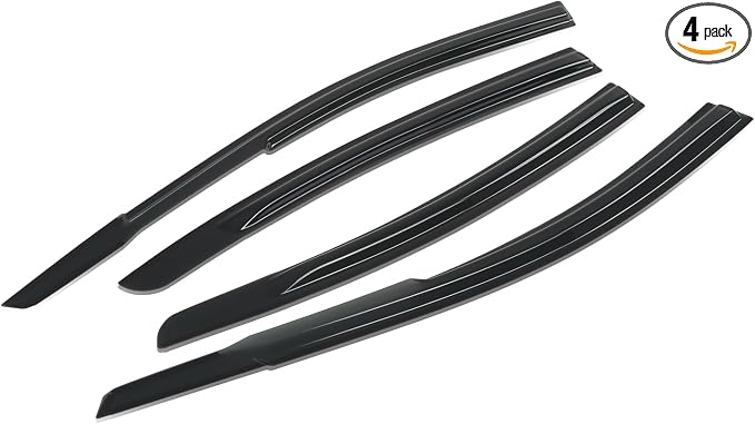 Rain Guards Tape-On Compatible with 2017-2020 Elantra 4pcs Window Visors Deflectors