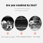 2 Pcs Small Cargo Net, 17.7 ×9.8in Mesh Pocket Elastic Bag | Stretchable Car Net Pocket Storage with 8 Mounting Screws and Hooks for Suv/Car/Truck/RV/Boat