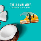 Hanging Car Air Freshener | Tropical Beach Coconut Surf Wax Scent Mini Wave | Long Lasting Car Freshener, Closet and Beyond | Made In USA | 3 Pack (Desert)