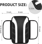 10 Pcs Car Floor Mats Full Set & Sport Leather Steering Wheel Cover 14.5-15 inch, Center Console Cover, Seat Belt Cushion, Cup Holder Coaster, Universal Automobile Interior Sets (White)