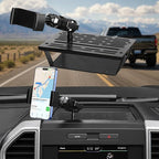 No Punching Required Dash Phone Holder, Compatible with 2015-2020 F150 2017-2022 F250 F350, Metal Cellphone Mounting Bracket Stand for Most CellPhones (Clip Type)