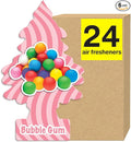 Car Air Freshener | Hanging Tree Provides Long Lasting Scent for Auto and Home | 24 Air Fresheners |Bubble Gum